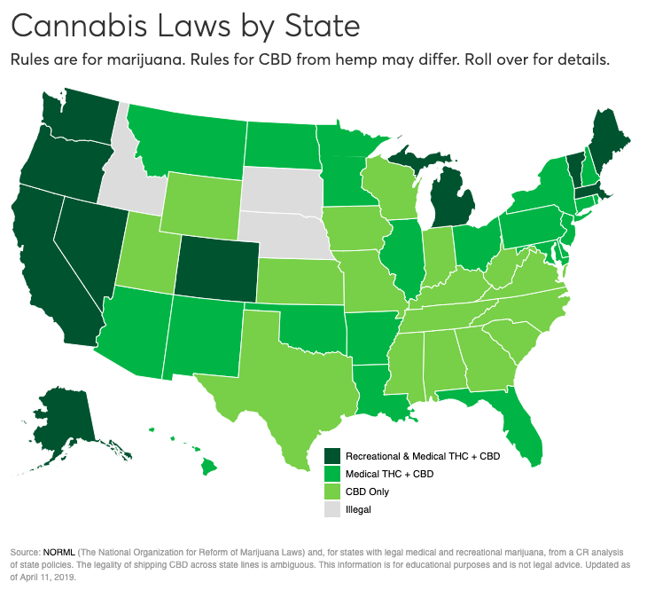 Cannabis Laws by State